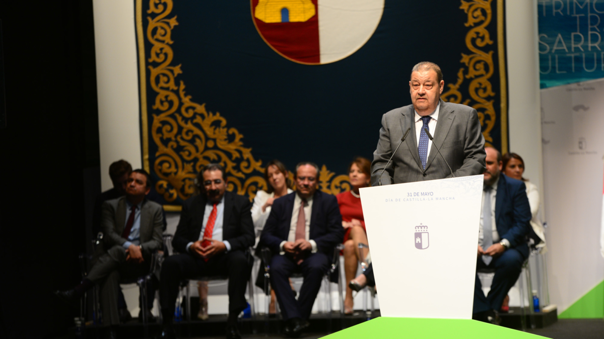 Jesús Fernández Vaquero, presidente de las Cortes, en el Día de Castilla-La Mancha