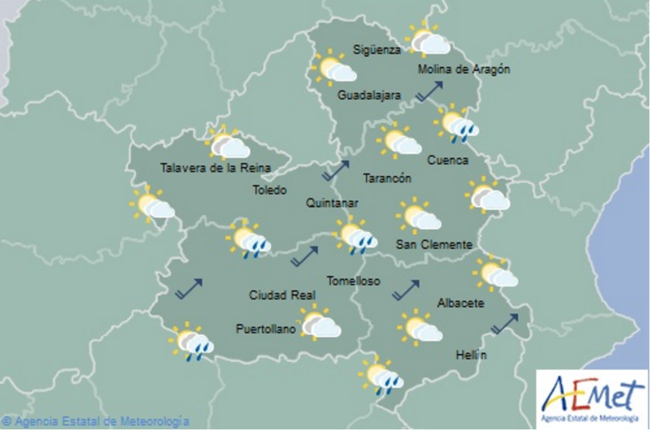 Previsiones de Aemet para hoy, lunes 19 de noviembre.