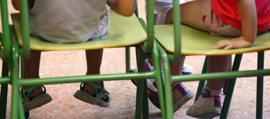 Niños en un colegio de Castilla-La Mancha.