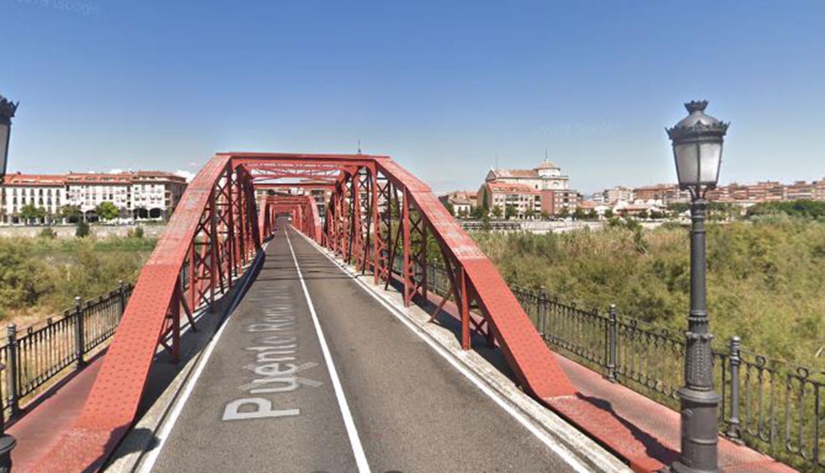 Puente Reina Sofía, donde tuvo lugar el accidente. Foto: Google Maps