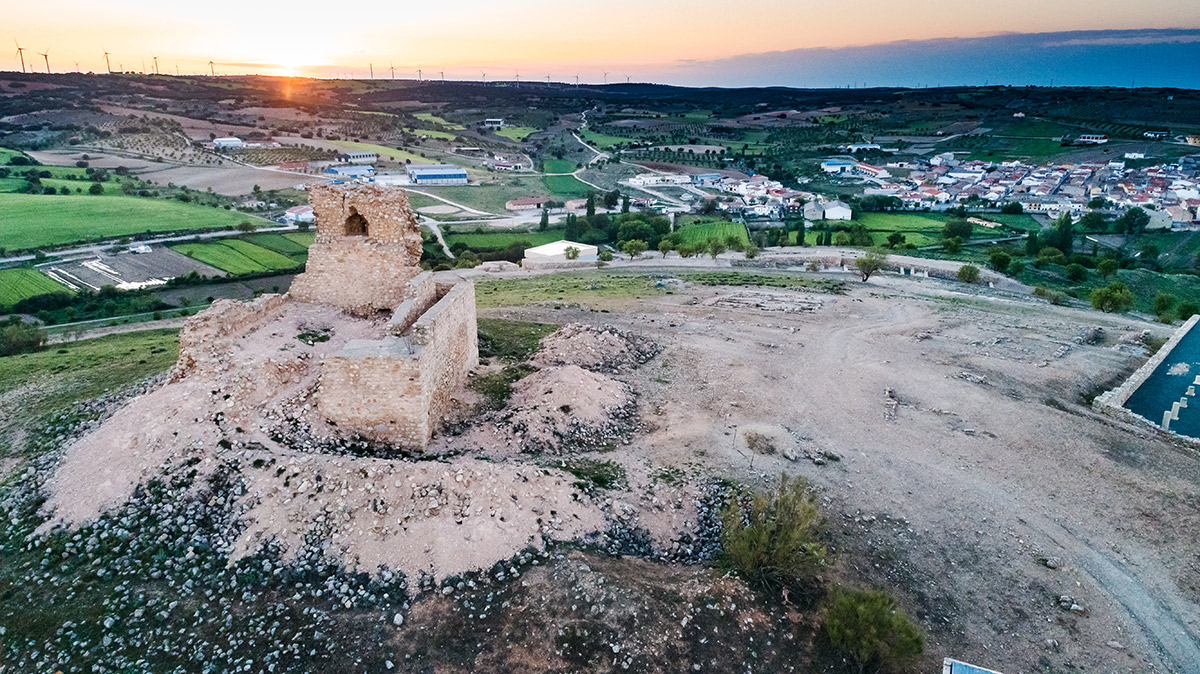 Torre medieval en Libisosa, Albacete. Foto: Junta de Castilla-La Mancha