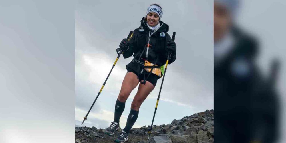 Maigua Ojeda en los volcanes de Islandia, donde se disputa la Volcano UltraMarathon.