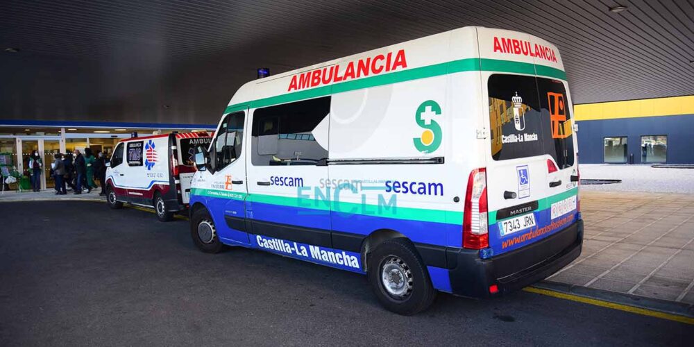 Una ambulancia del Sescam. Foto: Rebeca Arango.