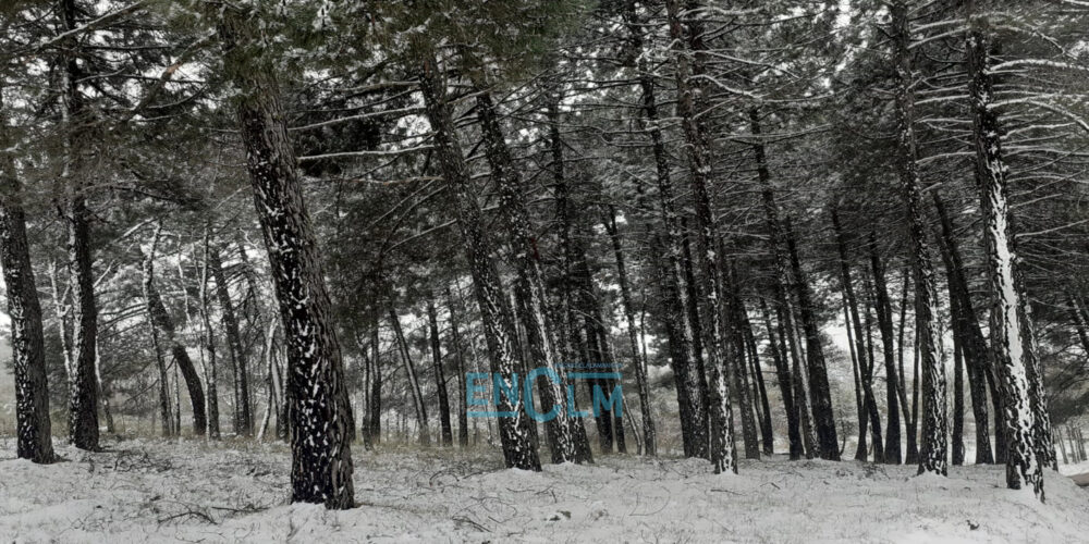 Imagen de archivo de nieve en San Pablo de los Montes (Toledo).