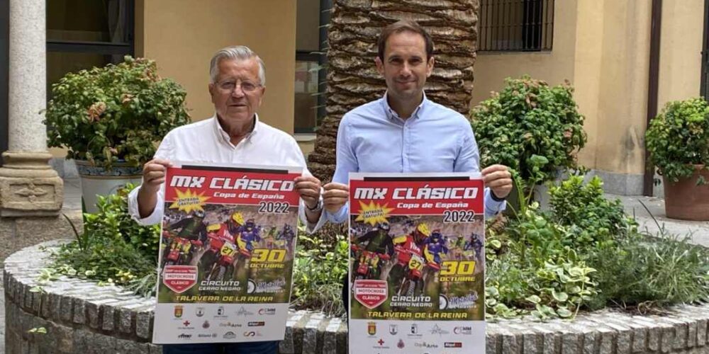 Jesús Bermúdez (izquierda) y Sergio Gutiérrez, presentando la última prueba de la Copa de España MX clásico.