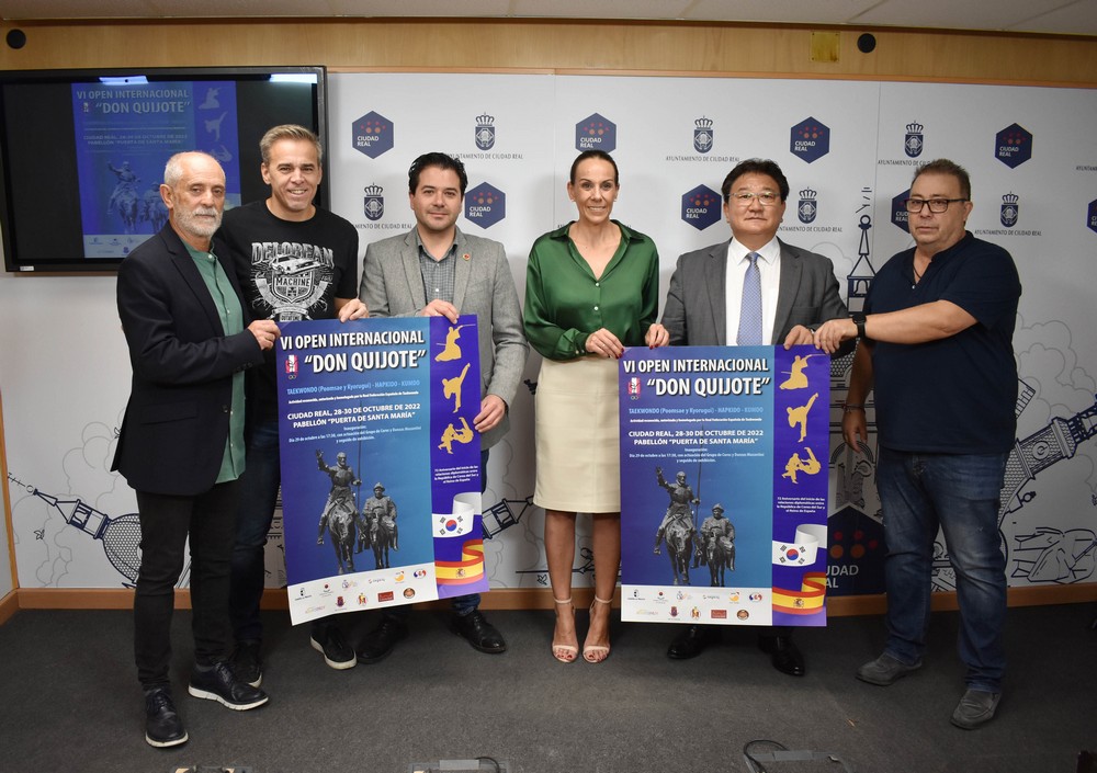 Presentación del Open Internacional Don Quijote de Ciudad Real de taekwondo.