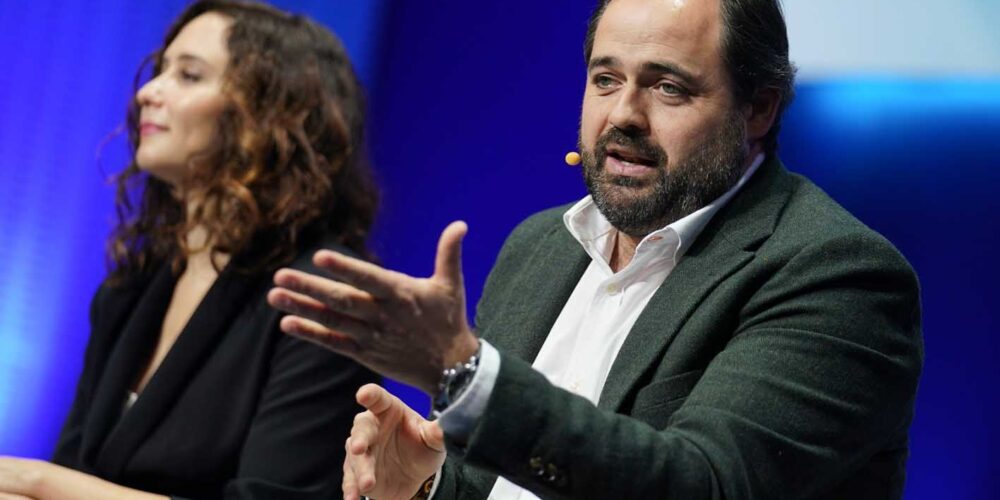 Paco Núñez, durante su intervención en la Convención Autonómica del PP en Zaragoza