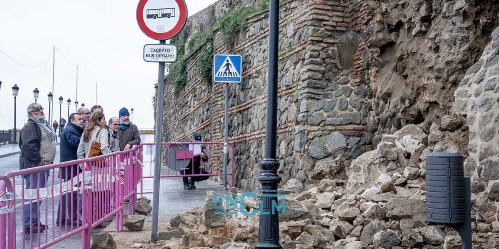 Parte del muro, o de la muralla, que se ha derrumbado. Foto: Rebeca Arango.