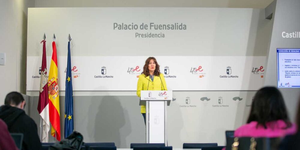 La portavoz del Gobierno y consejera de Igualdad, Blanca Fernández.