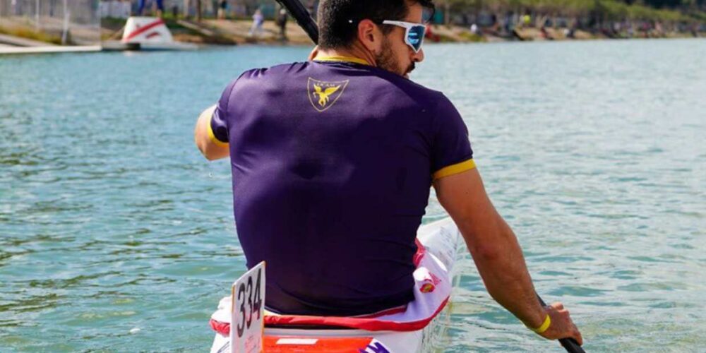 Paco Cubelos, el día que se proclamò campeón de España en K1 5000. Foto: RFEP.