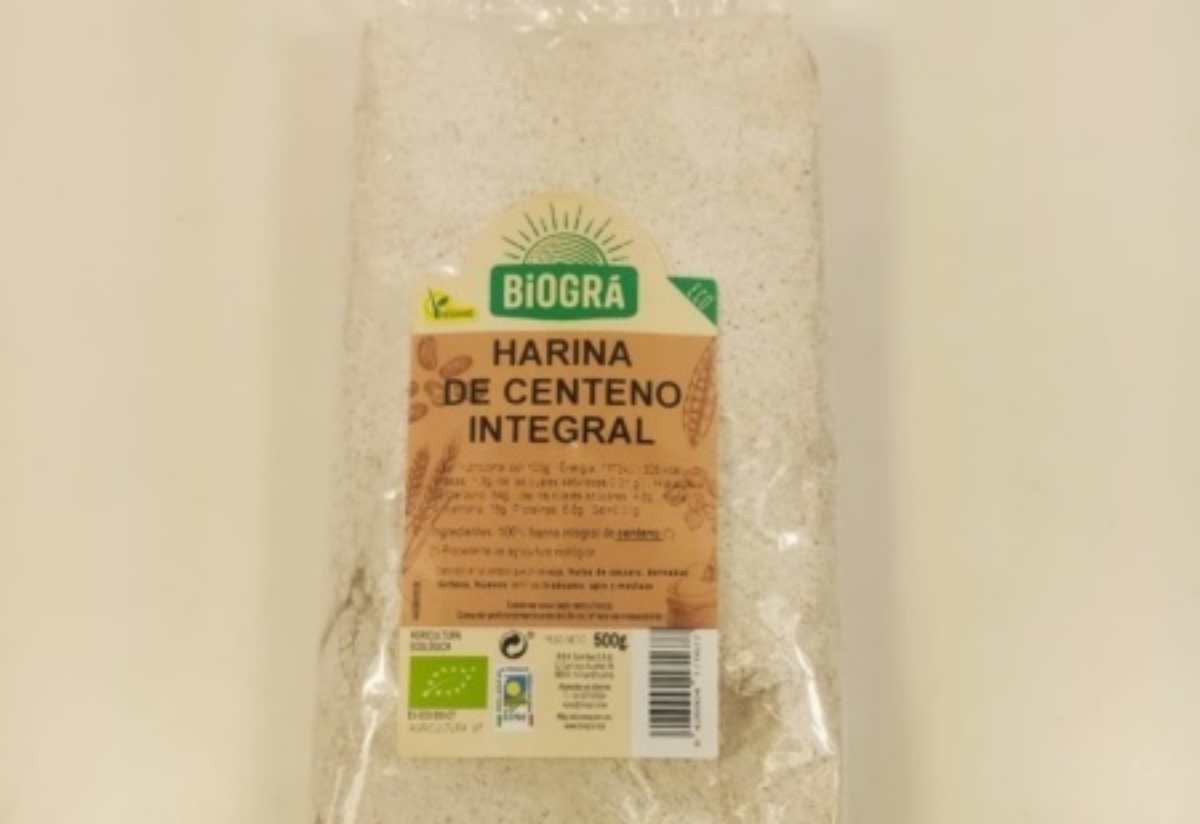 La harina de centeno integral de Biogrà.