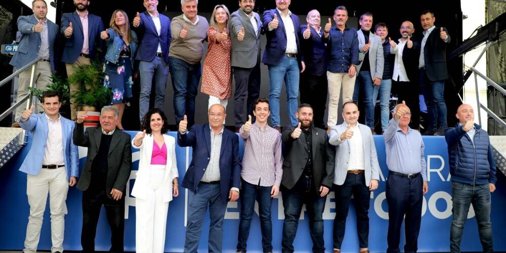 Paco Núñez, en un acto de presentación de los candidatos del PP en los municipios de más de 1.000 habitantes de la provincia de Guadalajara, en Alovera.