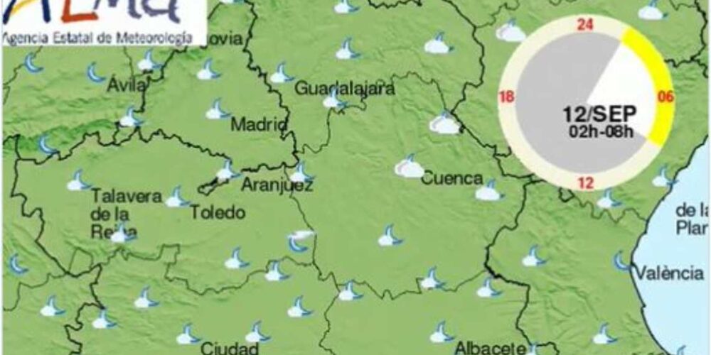 Pueden caer algunas lluvias hoy sábado en CLM.