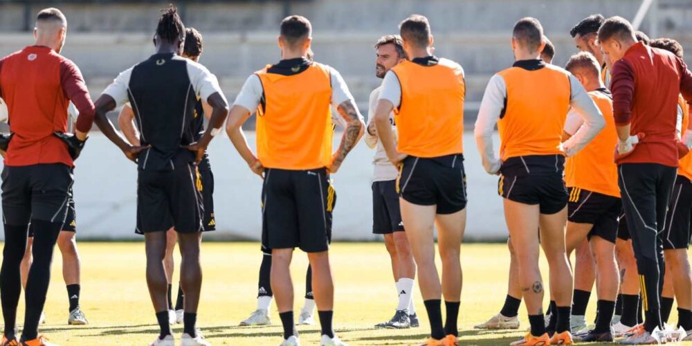 Entrenamiento del Albacete. Foto: Albacete Balompié.