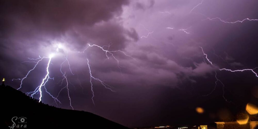 Una tormenta en Cuenca. Imagen: Sara Acero.