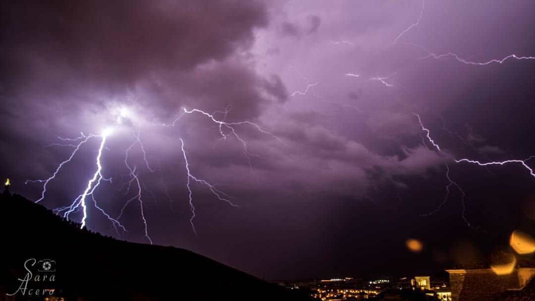 Una tormenta en Cuenca. Imagen: Sara Acero.