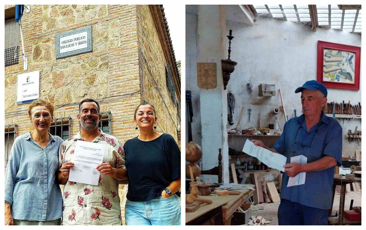 El equipo directivo del Colegio Público San Lucas y María y Luis "el tornero".