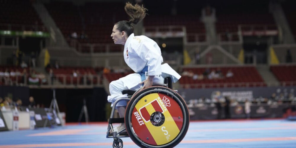 Isabel Fernández, campeona del mundo de parakárate. Y ya van tres... Foto: @RFEKarate.