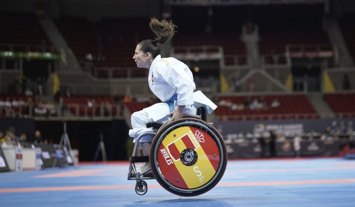 Isabel Fernández, campeona del mundo de parakárate. Y ya van tres... Foto: @RFEKarate.