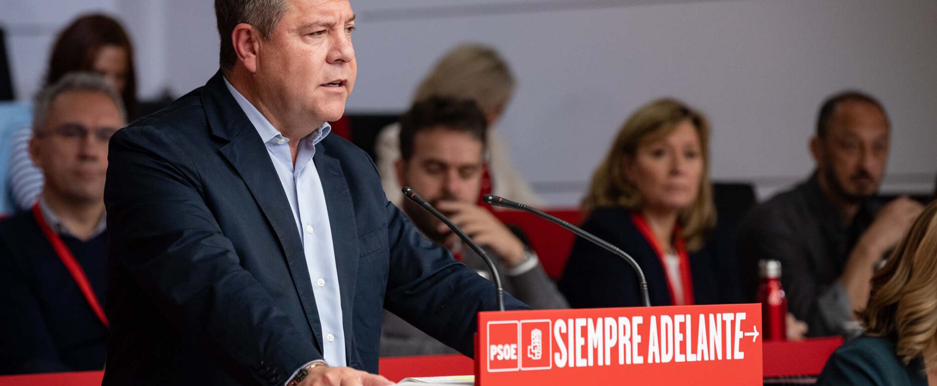 Page, durante su intervención en el Comité Federal del PSOE.