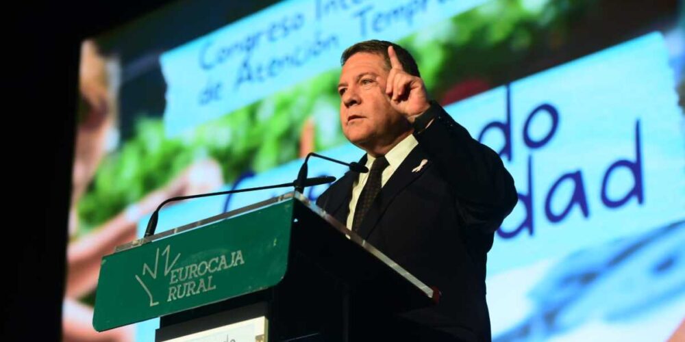 El presidente de Castilla-La Mancha, Emiliano García-Page, en el Congreso Internacional de Atención Temprana 'Creciendo en Comunidad.