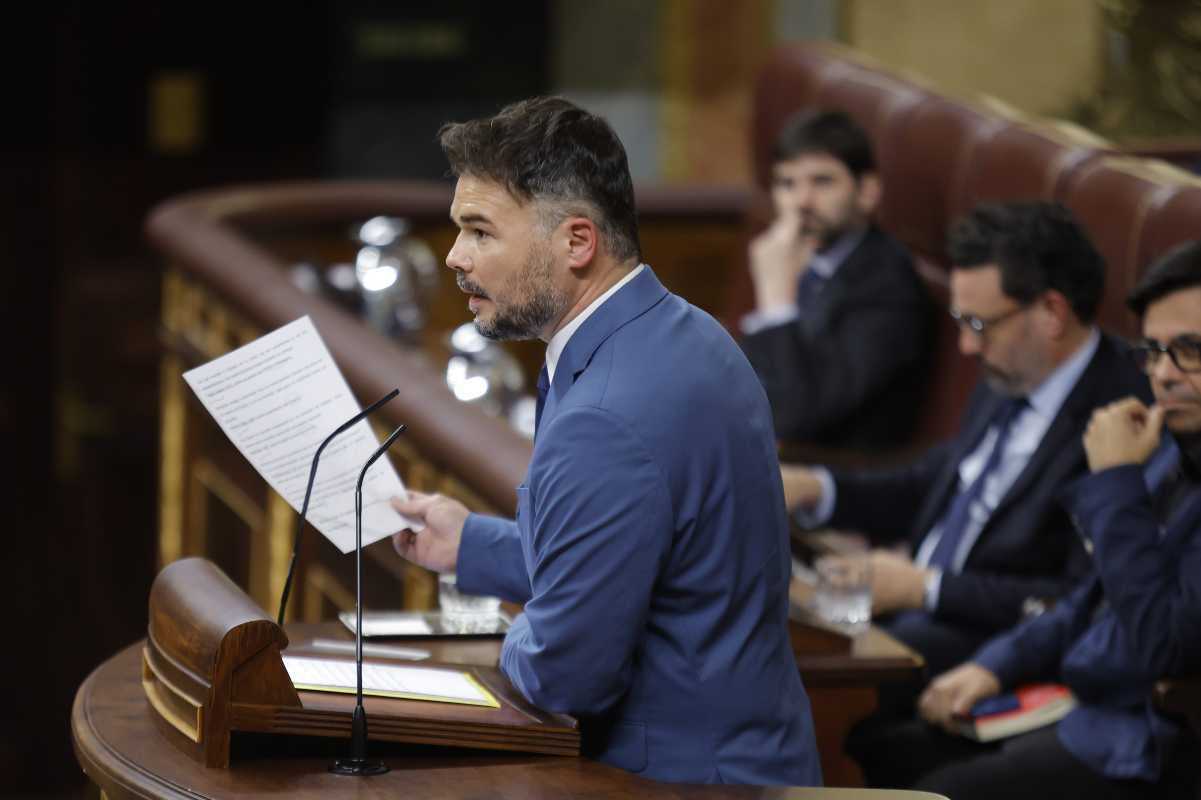 El portavoz de ERC en el Congreso, Gabriel Rufián.