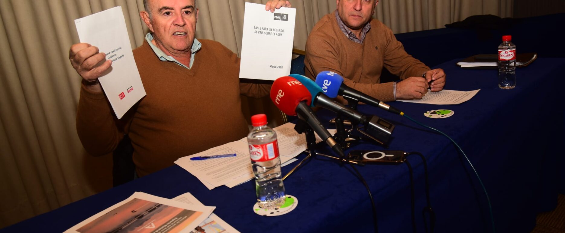 José María Fresneda y Florencio Rodríguez, durante la rueda de prensa. Foto: Rebeca Arango.