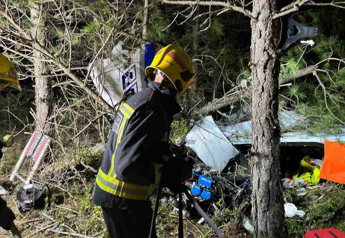 Imagen de la avioneta siniestrada en Beteta.