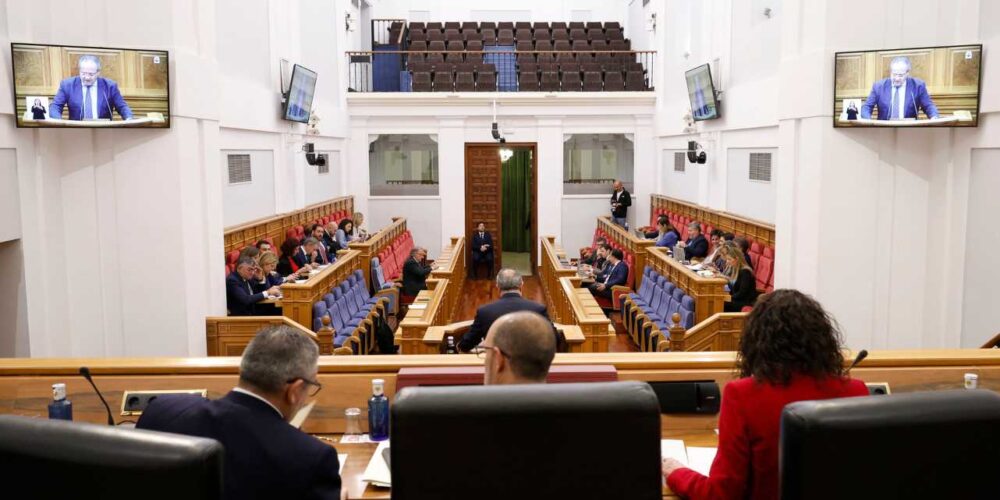 Pleno de Presupuestos en las Cortes de Castilla-La Mancha.