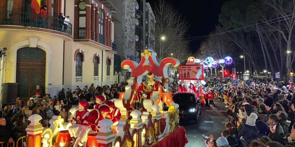 La cabalgata de los Reyes Magos, en Albacete.