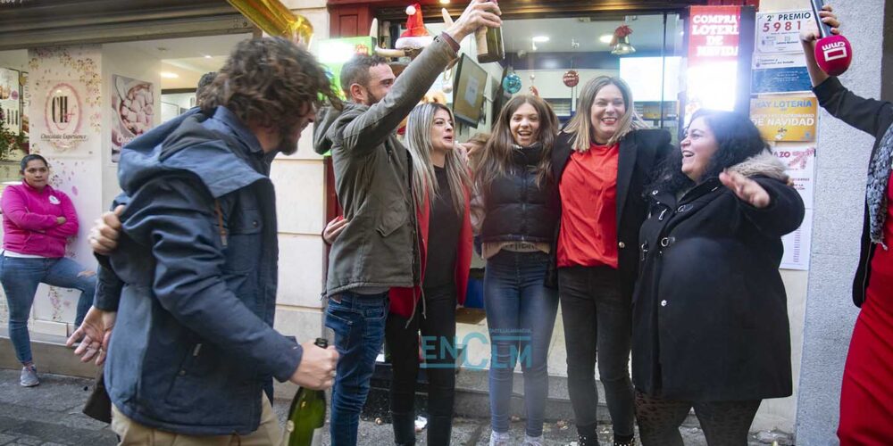 El tercer premio de la Lotería de Navidad, en La Caprichosa de Toledo. Foto (Archivo): Rebeca Arango.