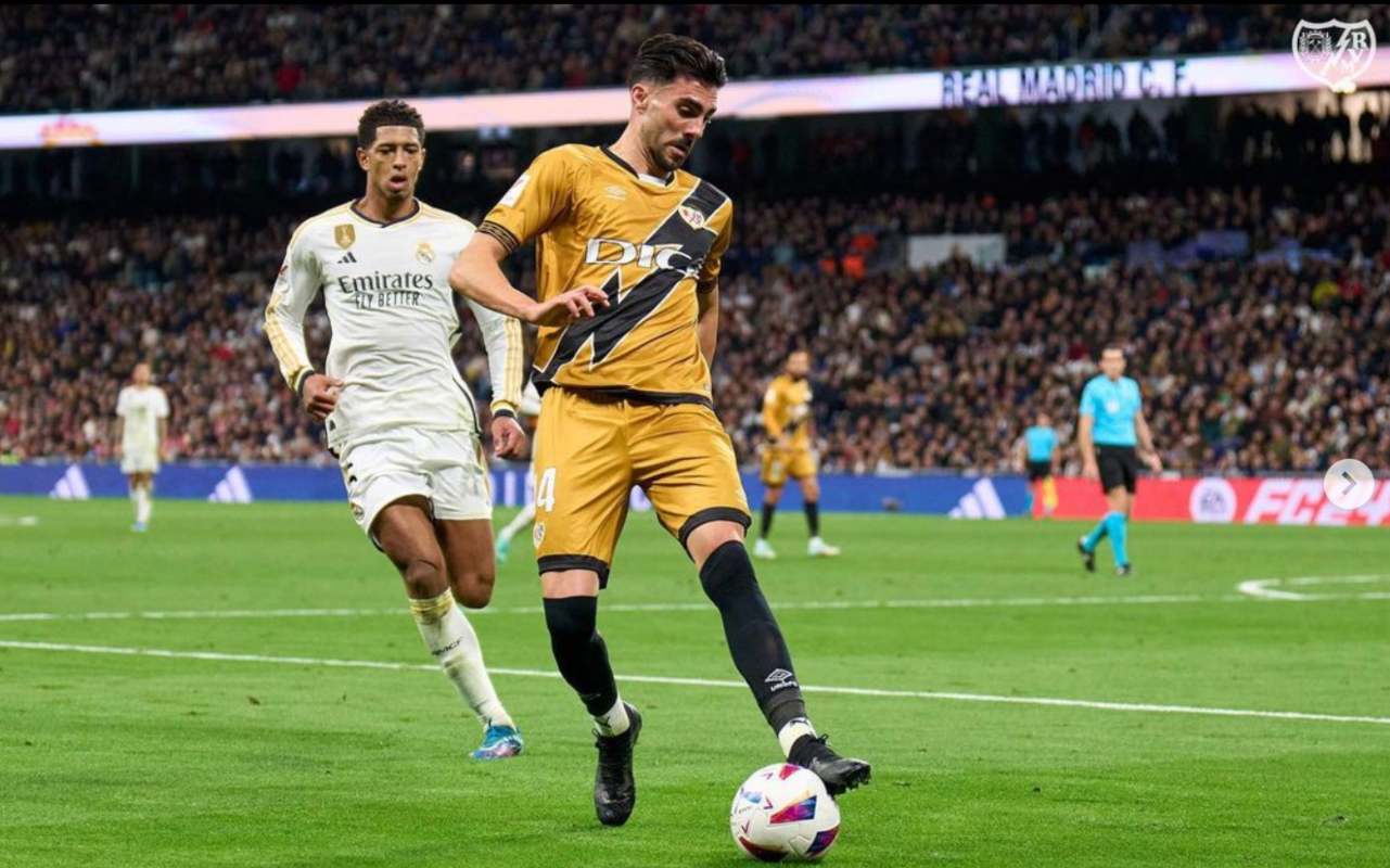 Kike Pérez: de Gálvez a jugar en el Bernabéu. Foto: Rayo Vallecano.