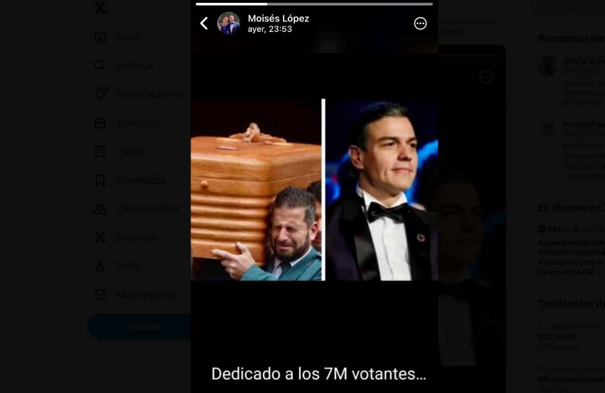 La publicación en Instagram que ha hecho el alcalde de Caudete.