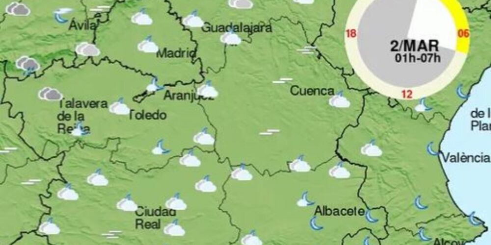 Aemet: Se acabó el calorcillo del viernes.