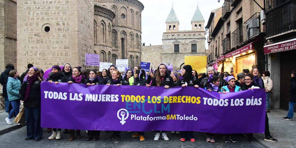 Manifestación del 8M en Toledo en 2024. Foto: ENCLM / Rebeca Arango