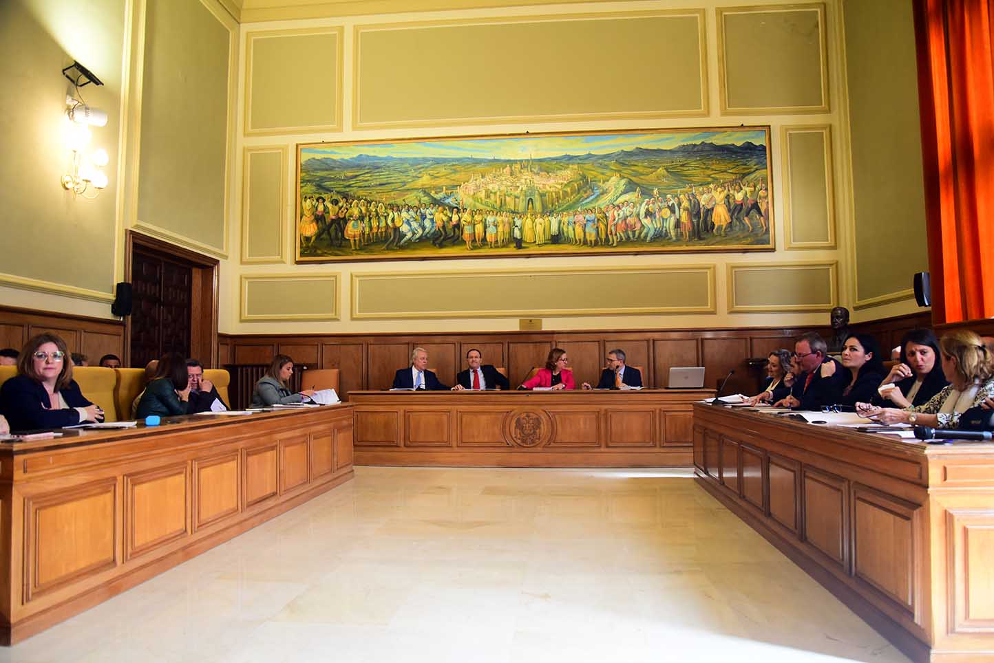 Foto de archivo de un pleno de la Diputación de Toledo. Foto: Rebeca Arango.