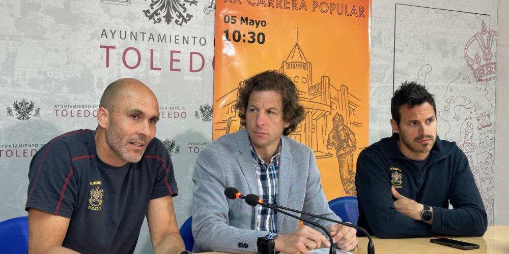 Presentación de la carrera de los bomberos de Toledo.