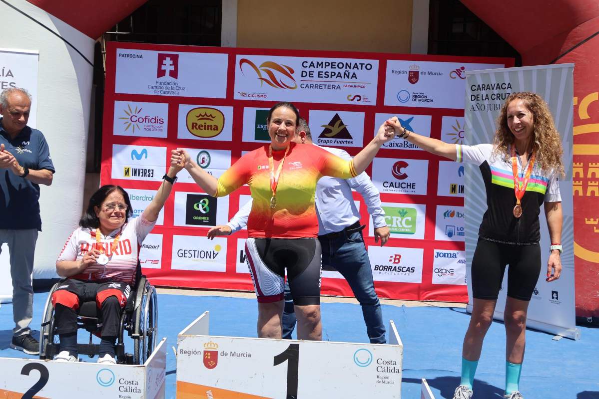 Pilar Montoya, campeona de España en crono. Foto: Federación regional.
