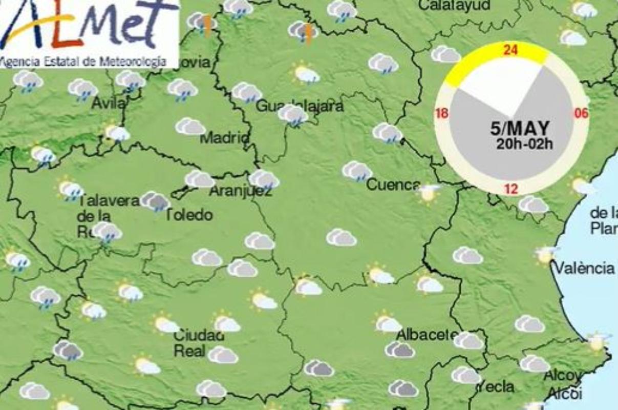 Jornada dominguera de nubes en CLM.