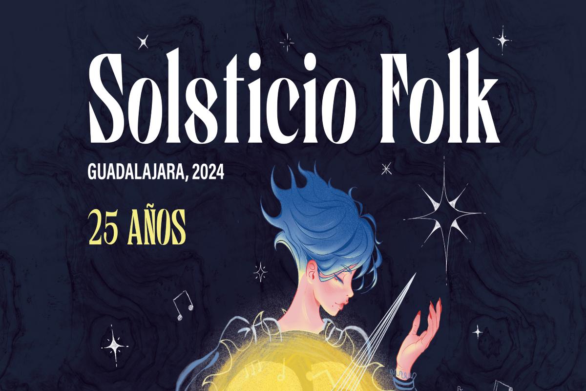 Cartel Solsticio Folk de Guadalajara 25 aniversario