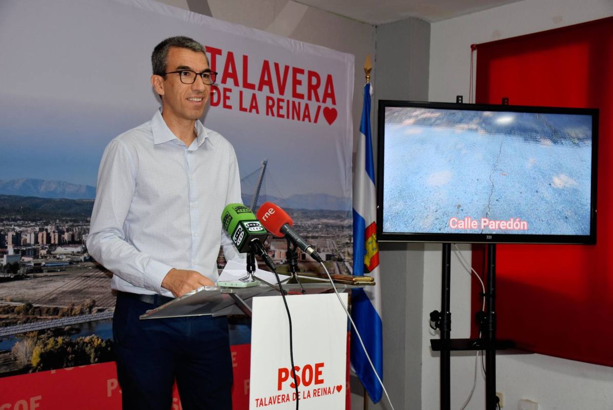 El portavoz del Grupo Municipal Socialista en el Ayuntamiento de Talavera, Luis Enrique Hidalgo.