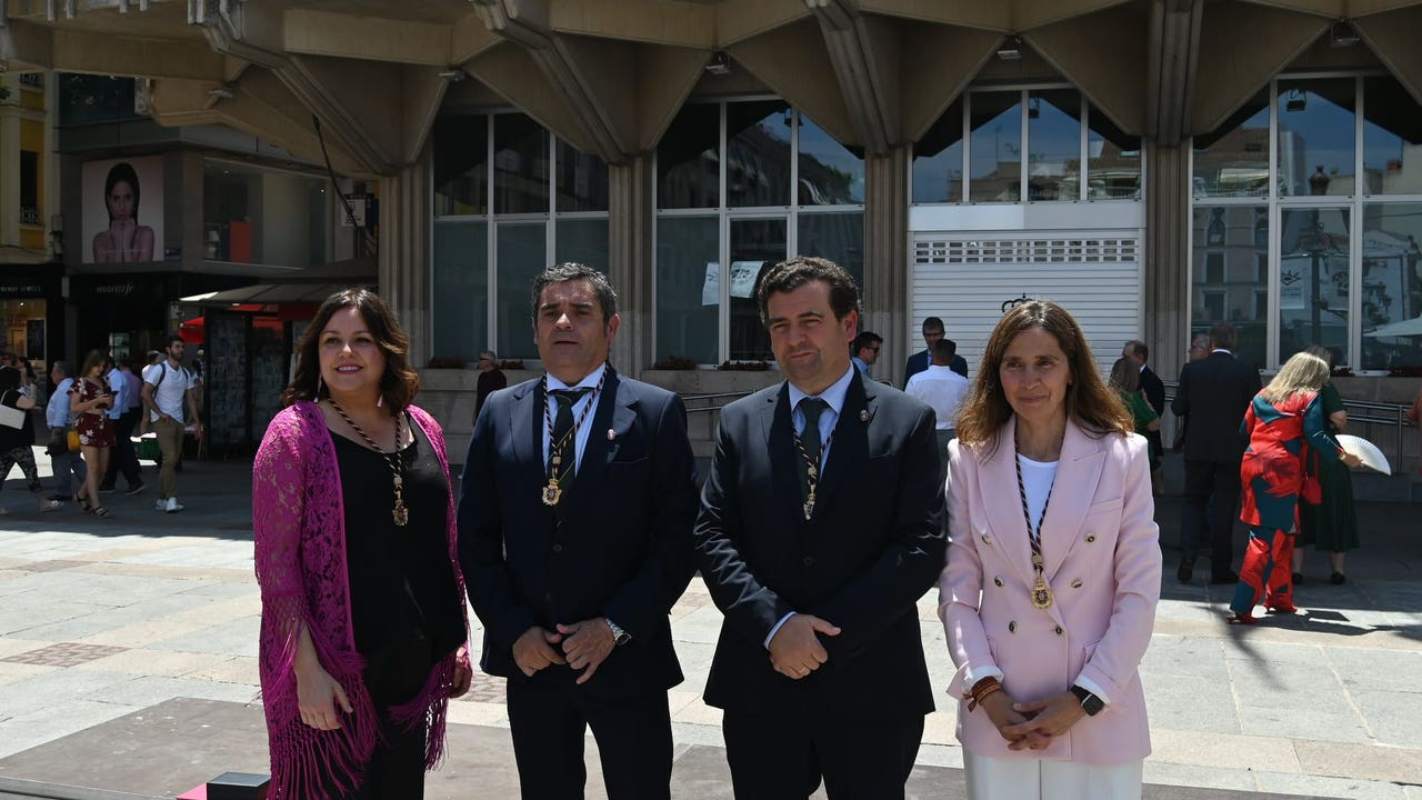 Imagen de los cuatro concejales de Vox en el Ayuntamiento de Ciudad Real