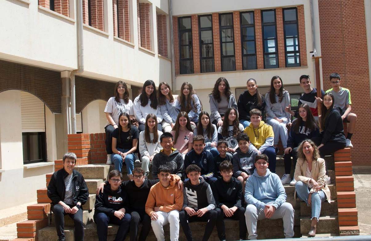 Alumnos del proyecto con premio Zinkers del IES de Quintanar del Rey