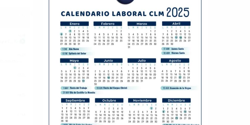 Calendario laboral 2025.