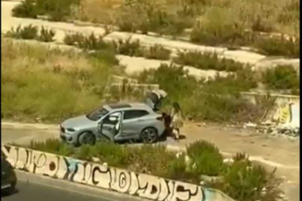Imagen del vehículo en el que viajaban los presuntos asesinos del hermano de Begoña Villacís.