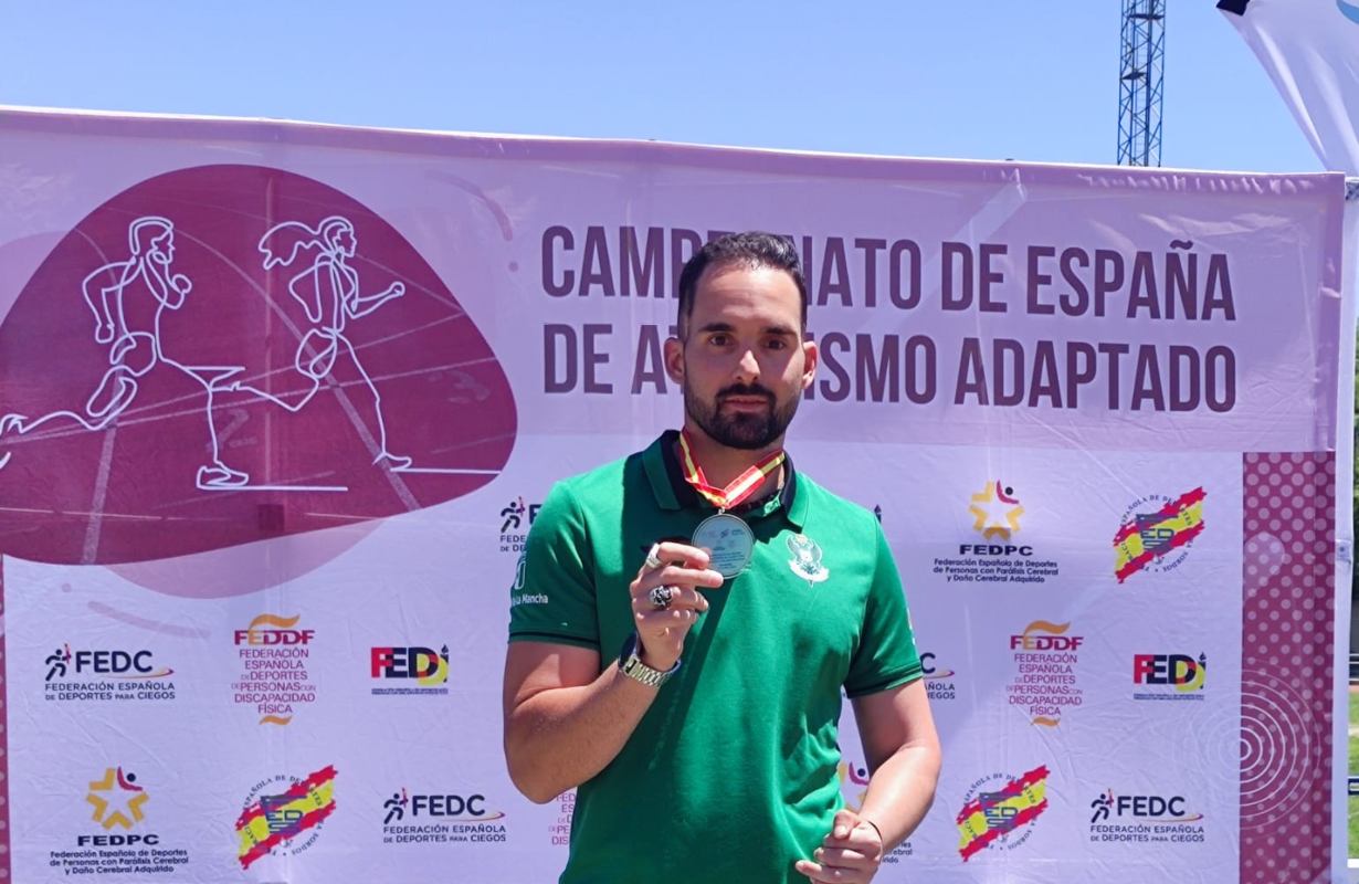 Jesús Garzón Carrasco, doble campeón de España de atletismo adaptado.