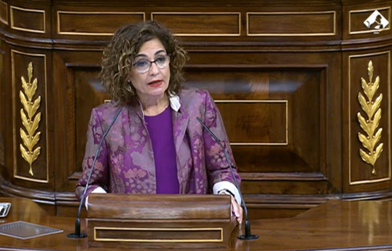 La ministra de Hacienda y vicepresidenta primera de España, María Jesús Montero.
