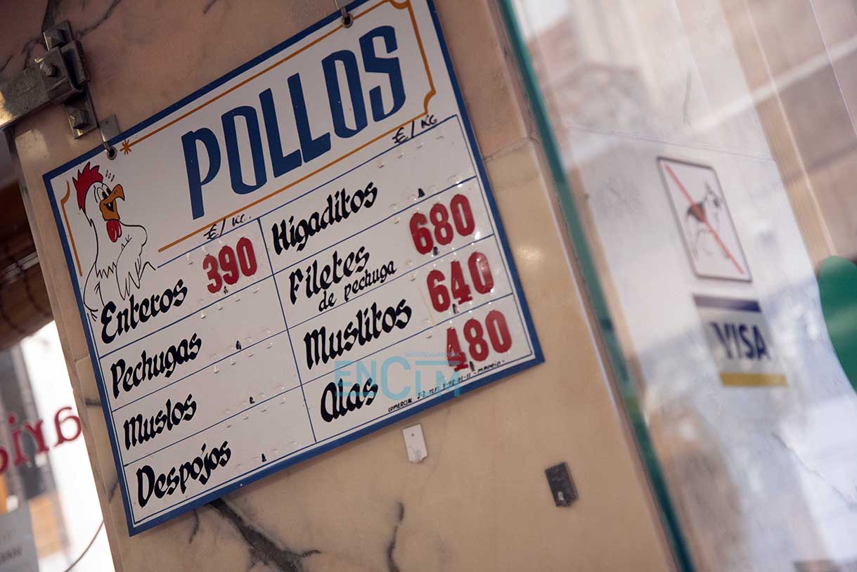 inflación, pollo, alimentos, precio, pequeño comercio