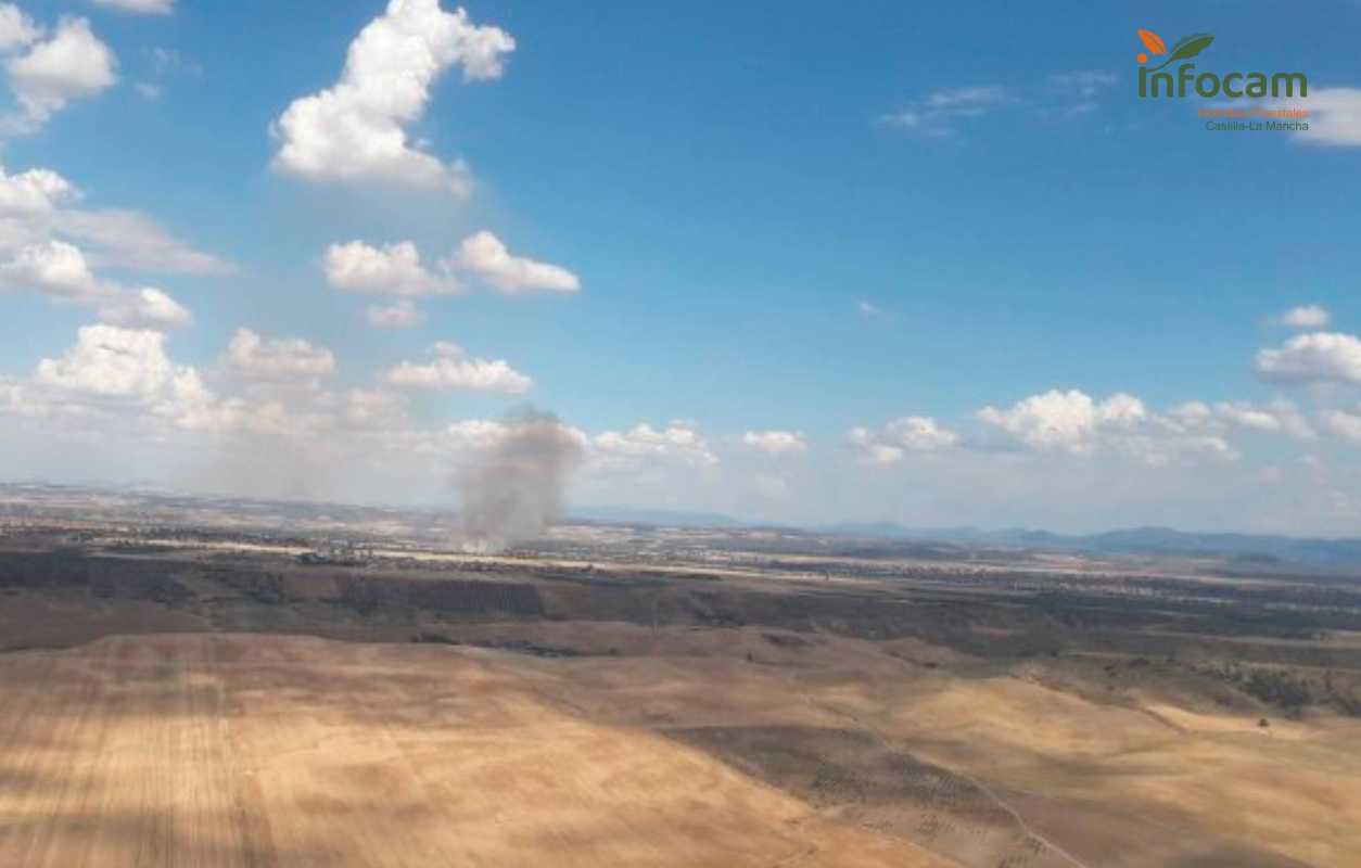 Incendio en San Bartolomé de las Abiertas.