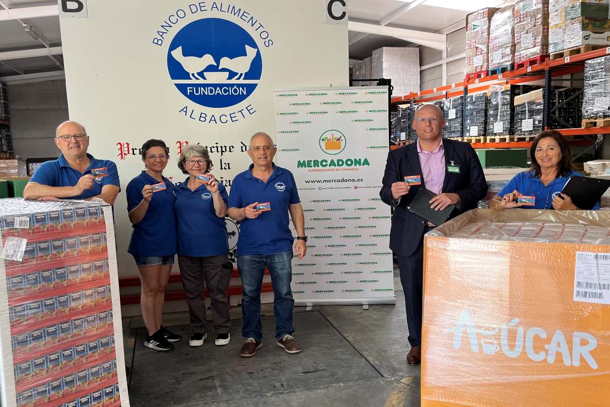 Donación de Mercadona al Banco de Alimentos de Albacete.